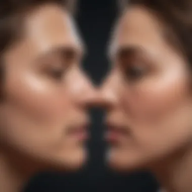 A visual metaphor depicting the complexities of love