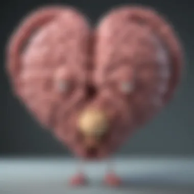 The Fusion of Humor and Motivation An illustration of a brain and a heart intertwined, symbolizing humor and motivation.