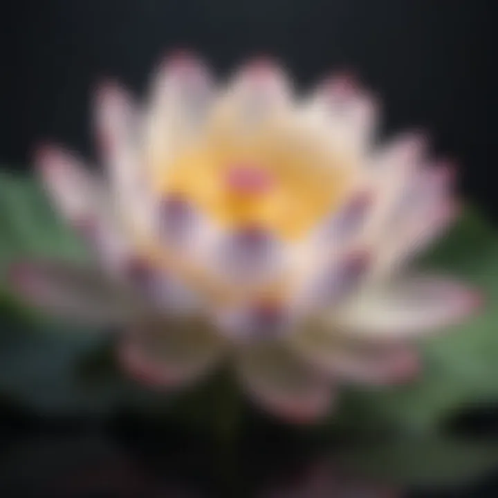 Illustration of a blossoming lotus flower symbolizing growth and healing