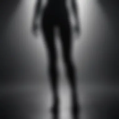 Silhouette of confident person standing tall