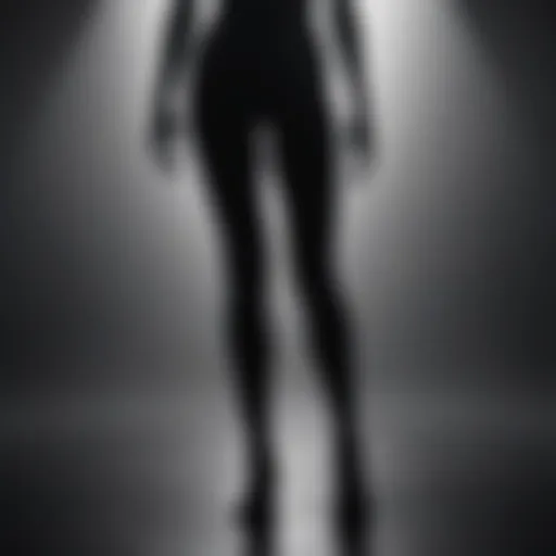 Silhouette of confident person standing tall