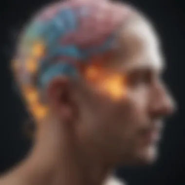 Mapping Cognitive Functions in Consciousness Illustration of brain mapping and cognitive functions