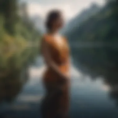 Embracing Inner Peace A serene landscape symbolizing inner peace and self-reflection