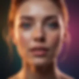 Abstract representation of emotions in a colorful spectrum