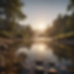 A serene landscape symbolizing tranquility and peace