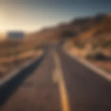 Navigating Life's Journey Abstract concept of life's journey with winding road and signpost