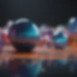 Abstract art inspired by calming colors