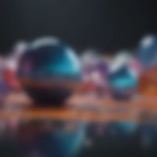 Abstract art inspired by calming colors