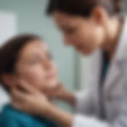 A compassionate doctor comforting a young patient