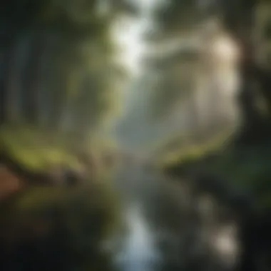 Nature's Calmness Calm nature scene promoting relaxation