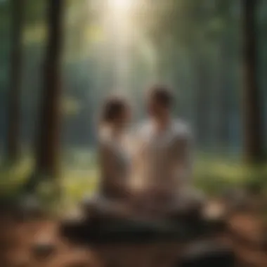 Embracing Mindfulness Mindfulness practice in a serene setting