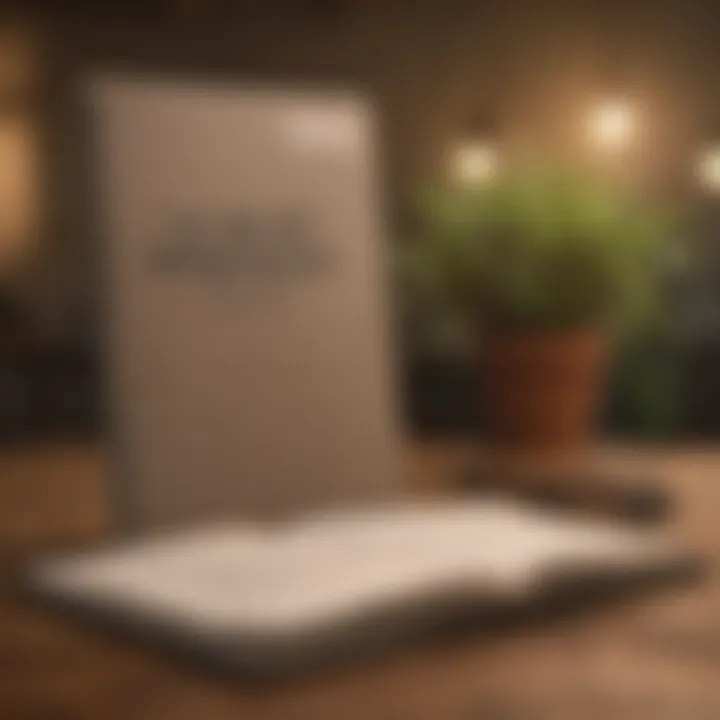 An open notebook with written strategies and insights