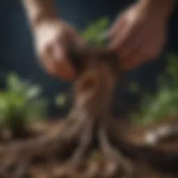 Illustration depicting the roots of core life values