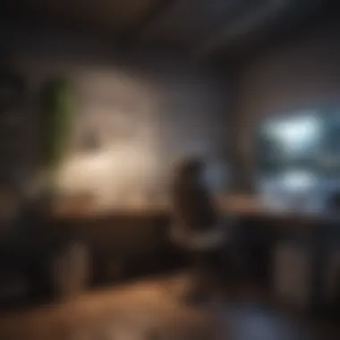 Creating a Motivational Workspace A serene workspace with motivational quotes