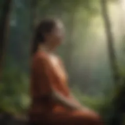 A tranquil scene of nature representing mindfulness