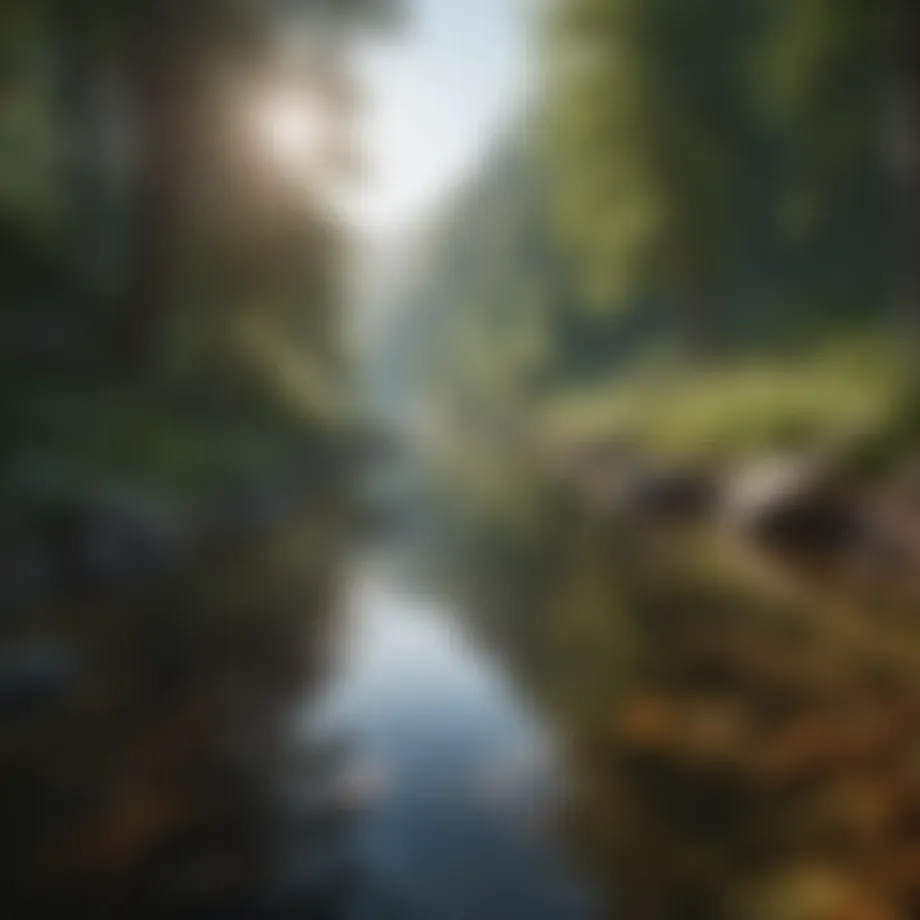 A serene landscape symbolizing tranquility and positivity