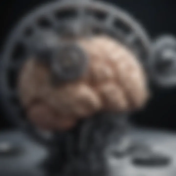 A brain with interconnected gears illustrating mental flexibility