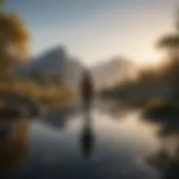 A serene landscape representing inner peace and self-assurance