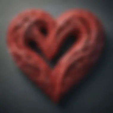 Interwoven Hearts of Love Languages Illustration of two hearts intertwined in a complex pattern symbolizing intertwined love languages