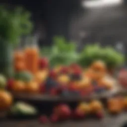 Fresh fruits and vegetables as detoxifying agents