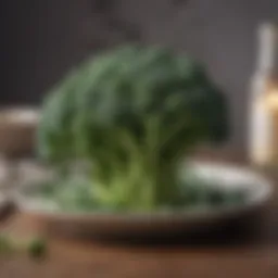 Broccoli on plate