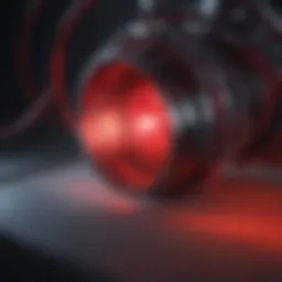 Illustration of red light therapy mechanism