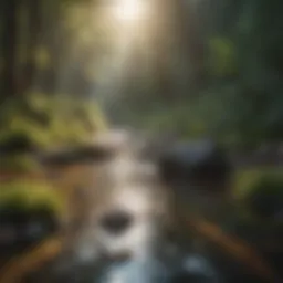 A serene landscape depicting a tranquil environment for mindfulness