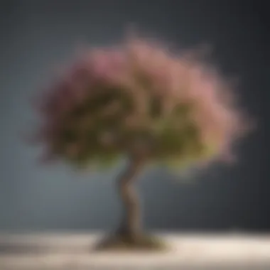 Blossoming Tree of Growth Illustration representing personal growth and development with a blossoming tree