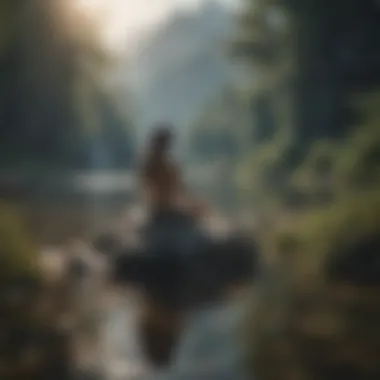 Inner Peace and Self-Love A serene landscape symbolizing inner peace