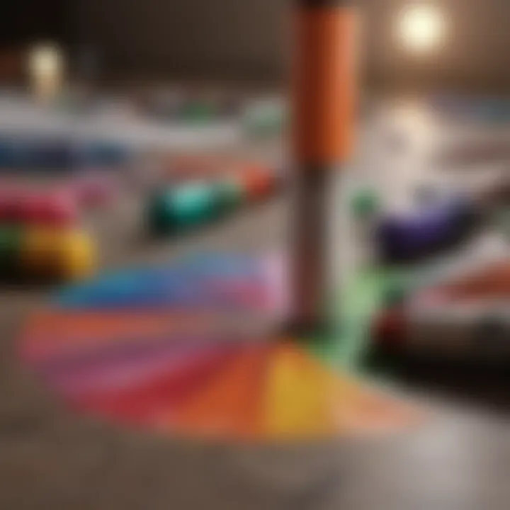 Colorful markers for vision board