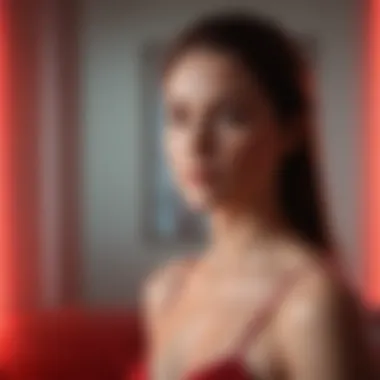 Research findings on red light therapy displayed in a graphical format