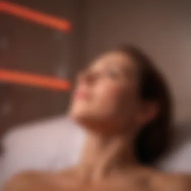 Clinical Application of Red Light Therapy Therapeutic red light device in a clinical setting