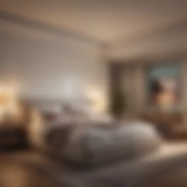 Serene Bedroom Atmosphere for Sleep Meditation A serene bedroom setting with calming colors and soft lighting
