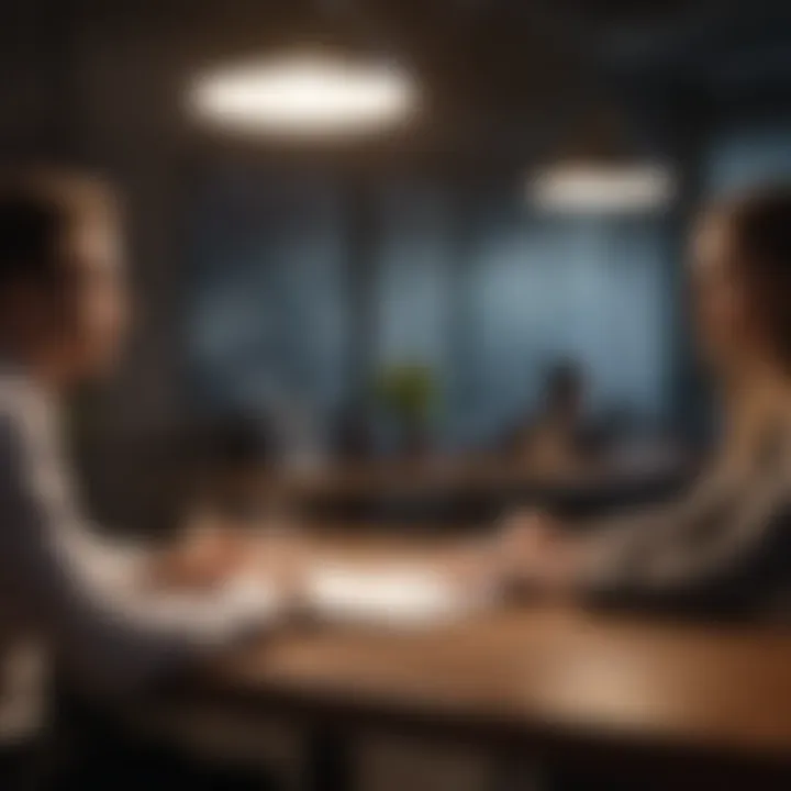 A professional meeting showcasing collaboration