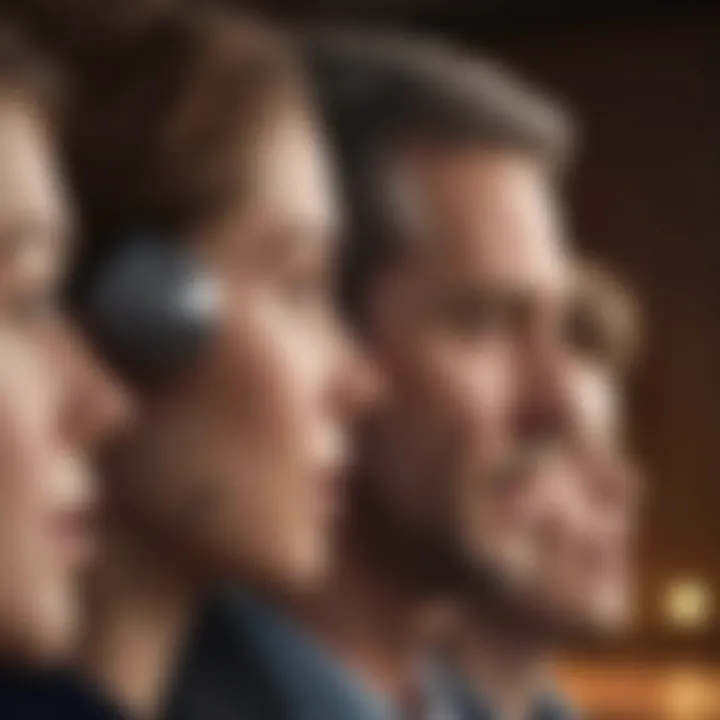Abstract depiction of active listening principles for professional success