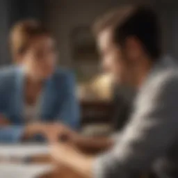 A financial advisor discussing investment strategies with a client.