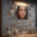 Vision board depicting career aspirations