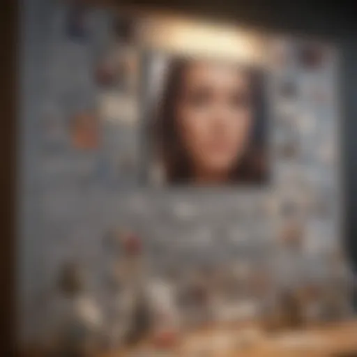 Vision board depicting career aspirations