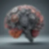 Abstract representation of a brain with gears symbolizing critical thinking