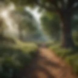 A serene landscape symbolizing introspection