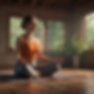 Visualization exercise in a calming environment