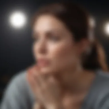 Contemplation and Emotional Reflection A thoughtful individual reflecting on their emotions