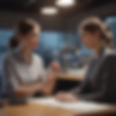 The Power of Collaboration in a Supportive Atmosphere A serene workplace environment fostering collaboration
