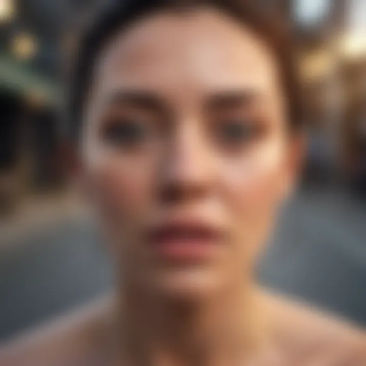 Abstract representation of emotional barriers