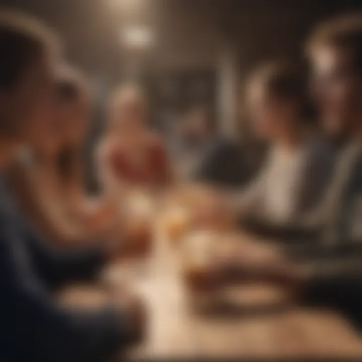 A community gathering illustrating social interaction and support.