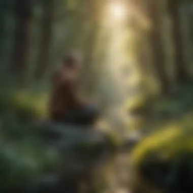 Finding Clarity in Nature A person meditating amidst nature