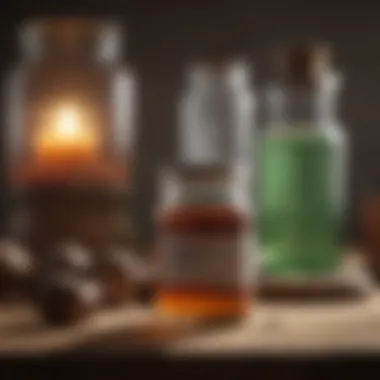 Purifying Tonic for Detoxification Glass jar filled with liver cleansing potion
