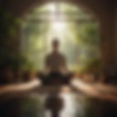 Mindful Practices for Liver Wellness Person practicing meditation in serene environment