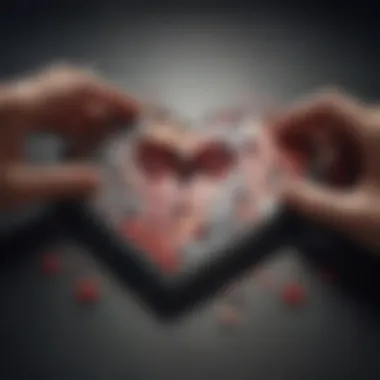 Puzzle of Love A heart-shaped puzzle being completed by a couple