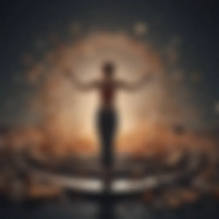Illustration representing the harmony between intrinsic motivation and well-being